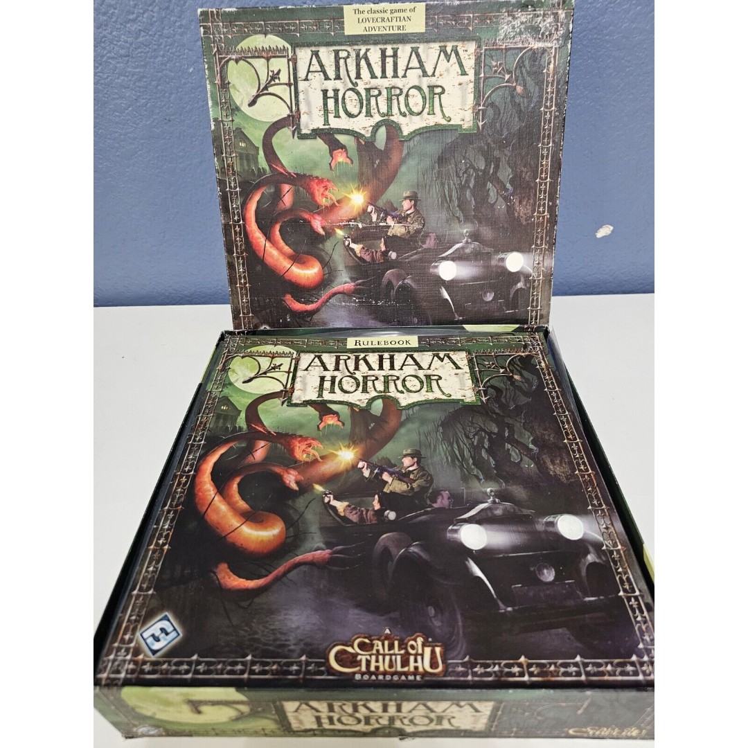 Arkham Horror Base Board Game Fantasy Flight Card FFG Call Of Cthulhu- Revised