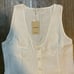 NWT MNG Mango Buttoned Bow Dress White Midi Size 6 New