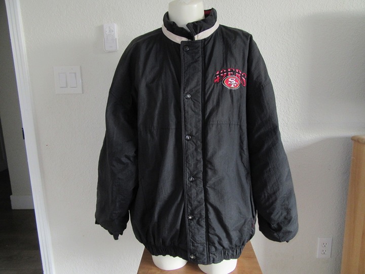 Vintage Starter San Francisco 49ers NFL Nylon Jacket Coat Men's Size XXL *READ*