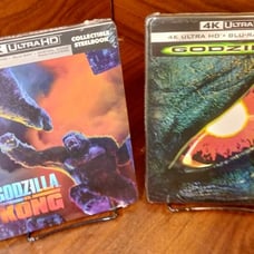 Godzilla vs Kong 4K + Godzilla 98 STEELBOOKS (4K+Blu-ray-No Digital)-Free S&H