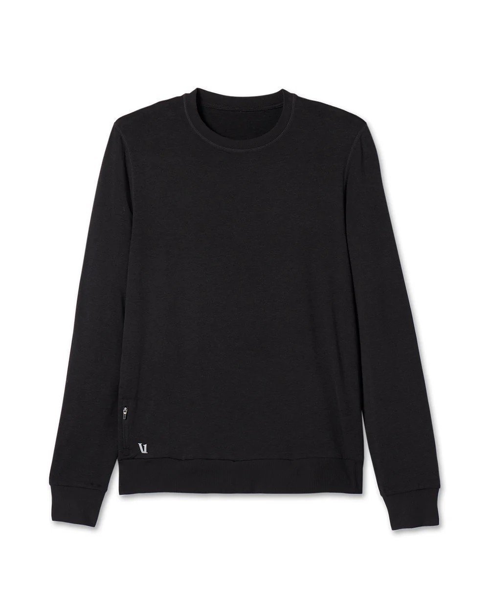 NWT Vuori Ponto Performance Crew Black Heather Size Medium