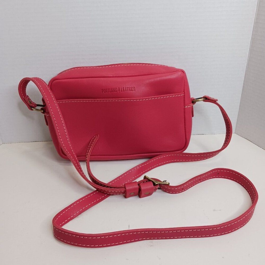 Portland Leather Camera Crossbody Bag Purse
