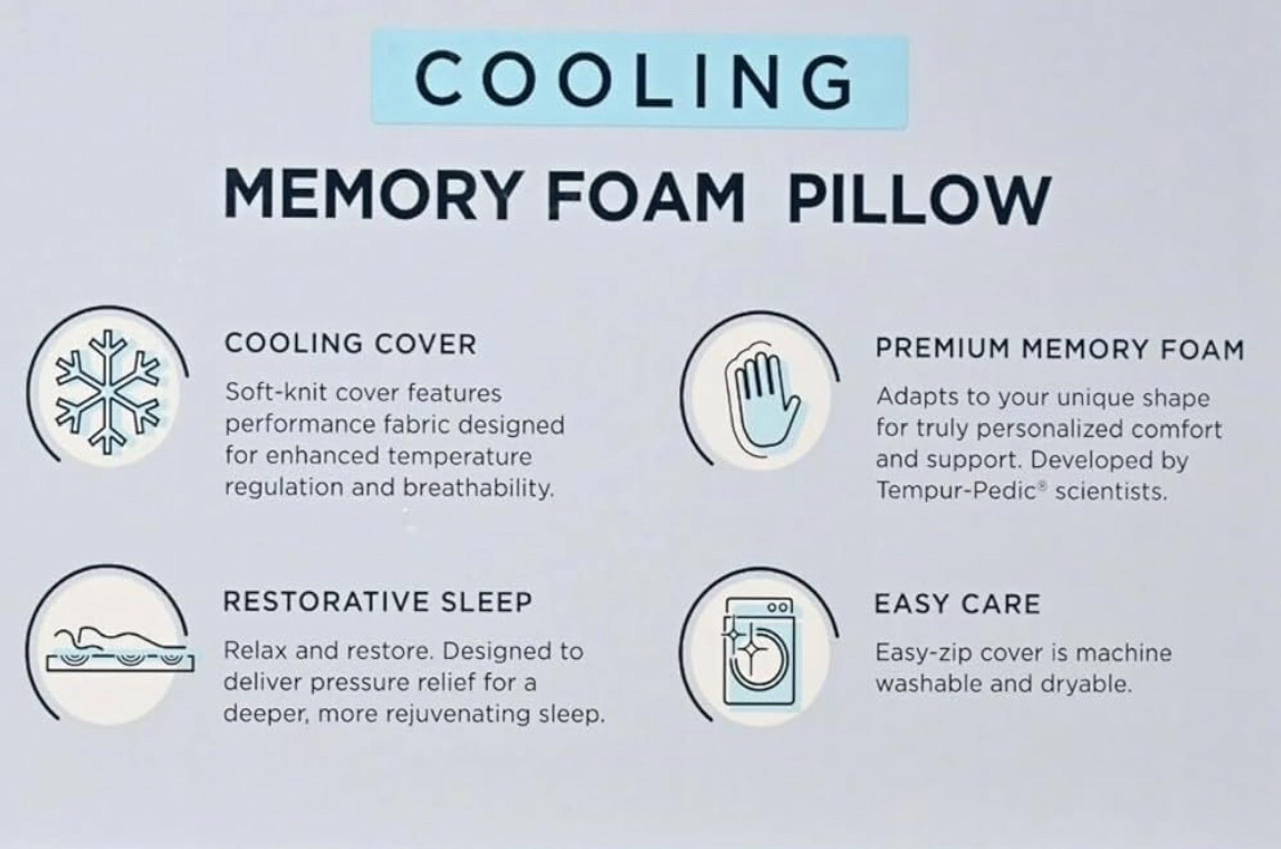 Tempur-Pedic Serenity Cooling Memory Foam Pillow