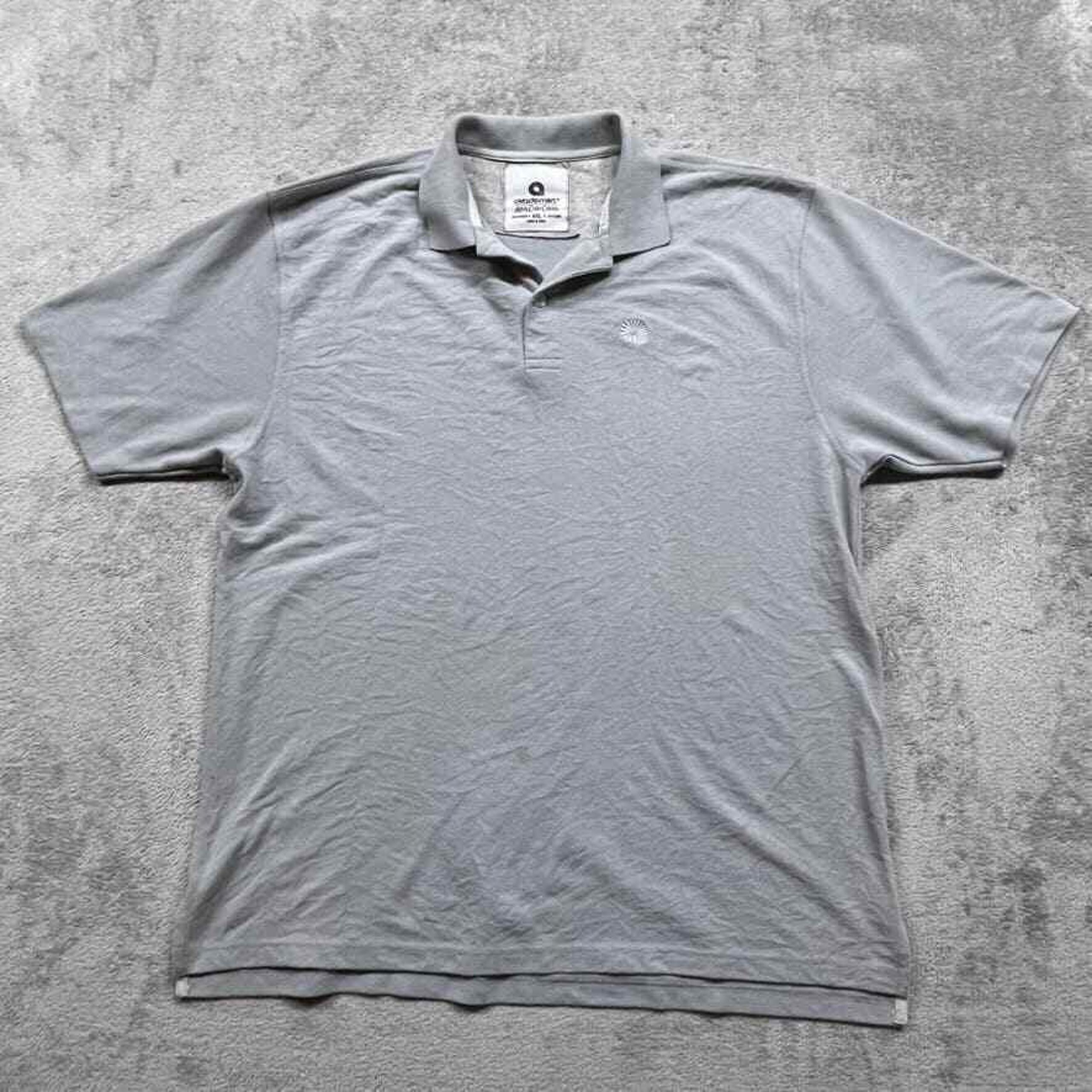 Akademiks Polo Shirt Mens Short Sleeve Embroidered Logos 4XL Gray