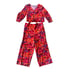 Anthropologie Maison d’ Amelie Red Floral Linen Button Top S, Trouser Pants M