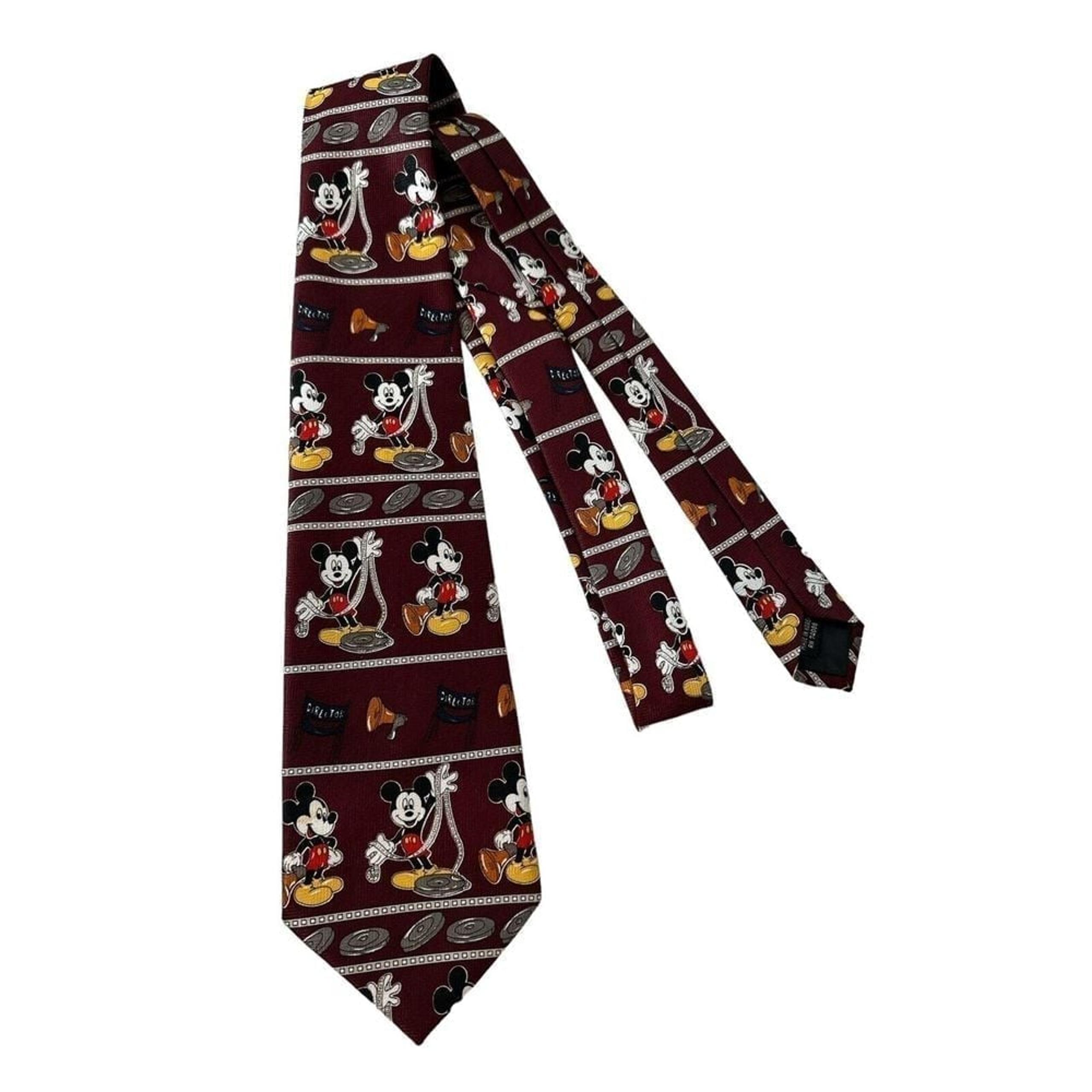 Disney Mickey Mouse Red  Mens Necktie Tie Classic