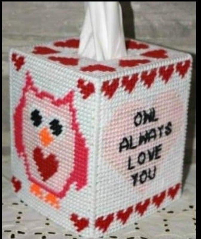 Owl always love you boutique style tissue box cover
