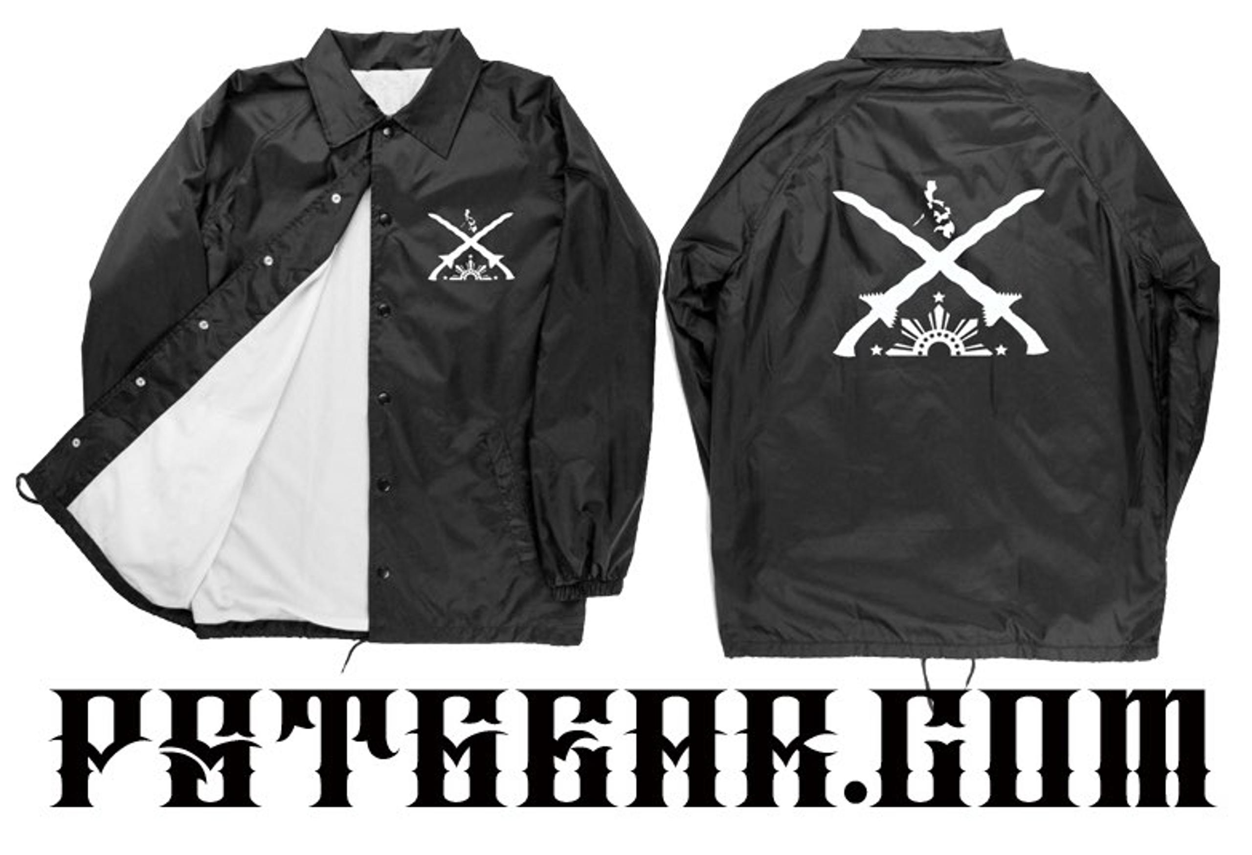 Filipino Philippines swords custom Button Up windbreaker jacket