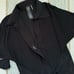 Norma Kamali Black Tie Front Long Sleeves Lightweight Mini Dress Women’s Size XS