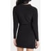 Norma Kamali Black Tie Front Long Sleeves Lightweight Mini Dress Women’s Size XS