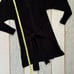 Norma Kamali Black Tie Front Long Sleeves Lightweight Mini Dress Women’s Size XS