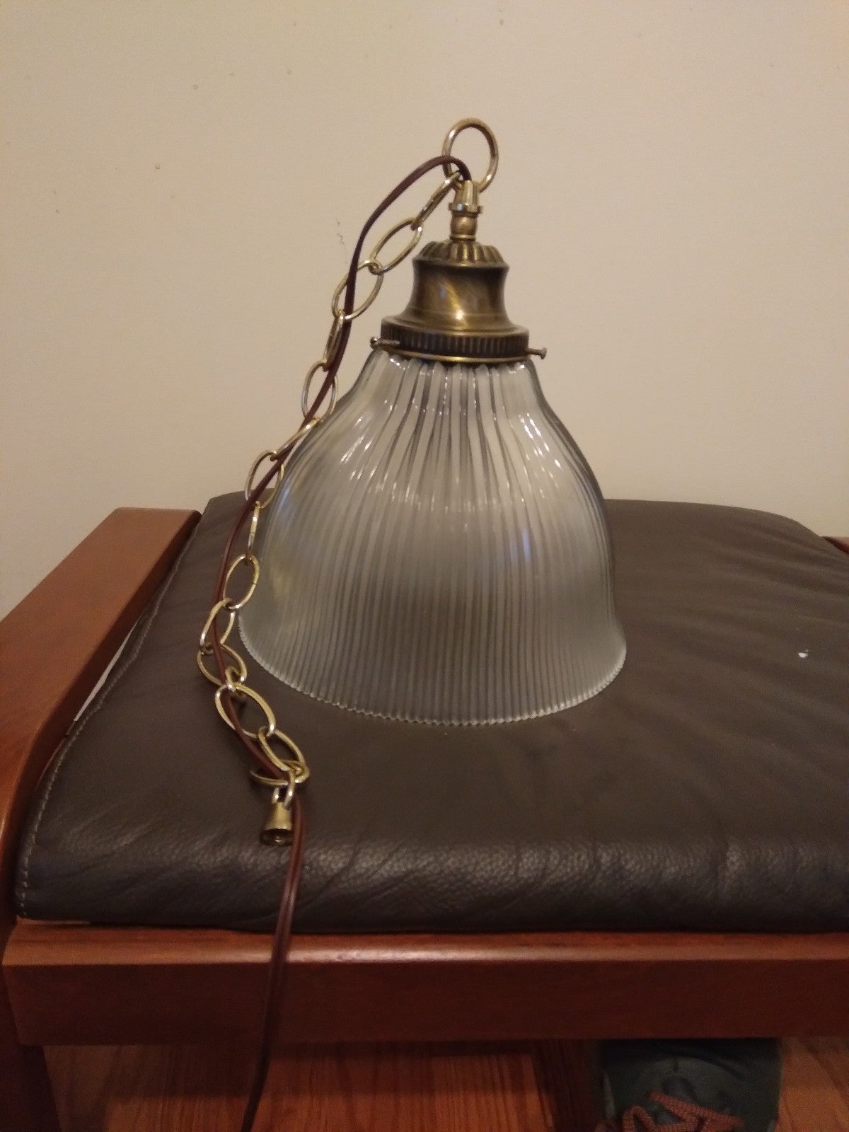 10 diameter vintage holophame pendant lamp