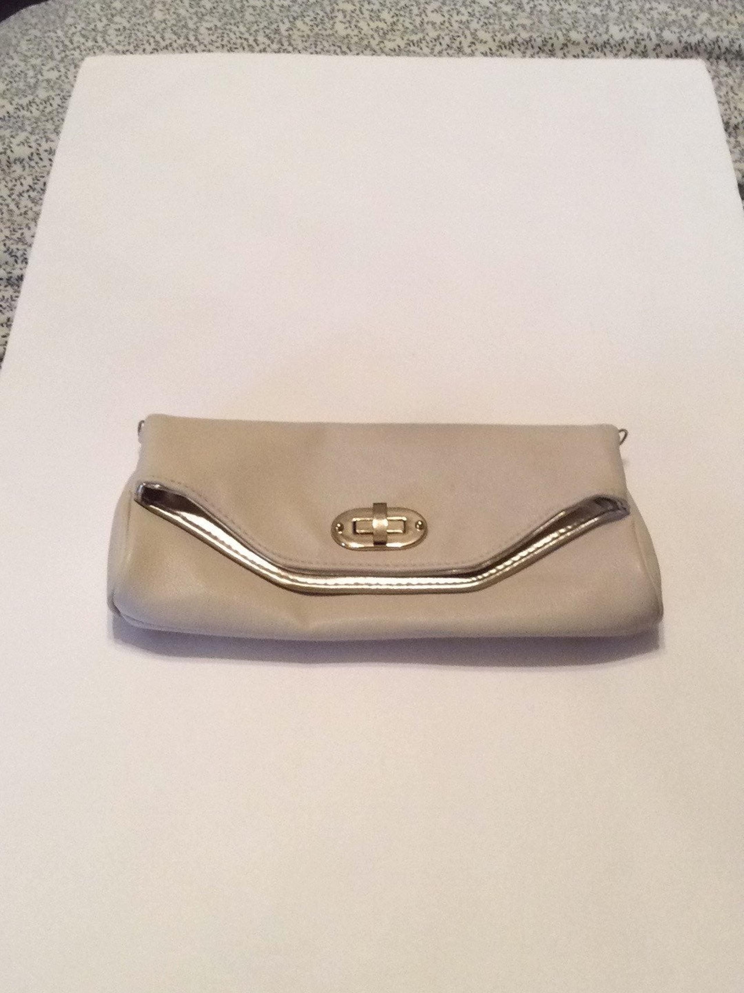 Aldo tan clutch purse