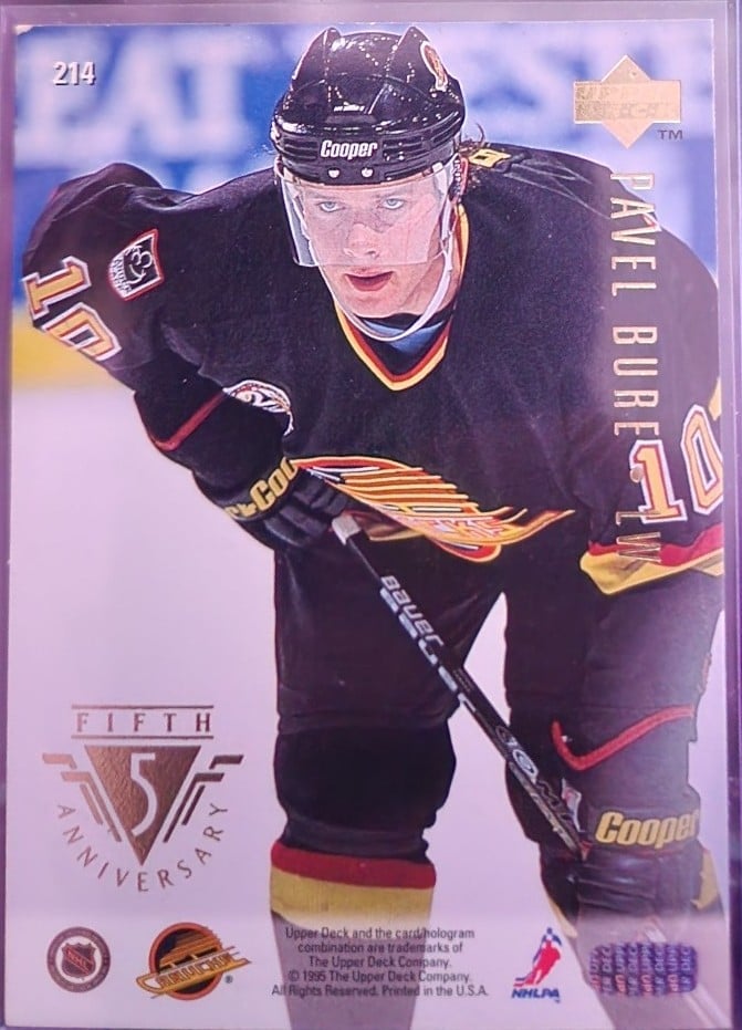 Panini Pavel Bure Ice Hockey Vancouver Canucks Sports