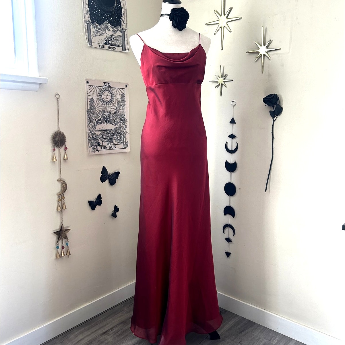 Vintage 1990's Crimson Gown