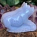 Blue Lace Agate Pig Carving Gemstone Hog Carved Gem Stone Chinese Zodiac Animal