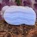 Blue Lace Agate Pig Carving Gemstone Hog Carved Gem Stone Chinese Zodiac Animal