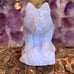 Blue Lace Agate Pig Carving Gemstone Hog Carved Gem Stone Chinese Zodiac Animal