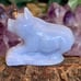 Blue Lace Agate Pig Carving Gemstone Hog Carved Gem Stone Chinese Zodiac Animal