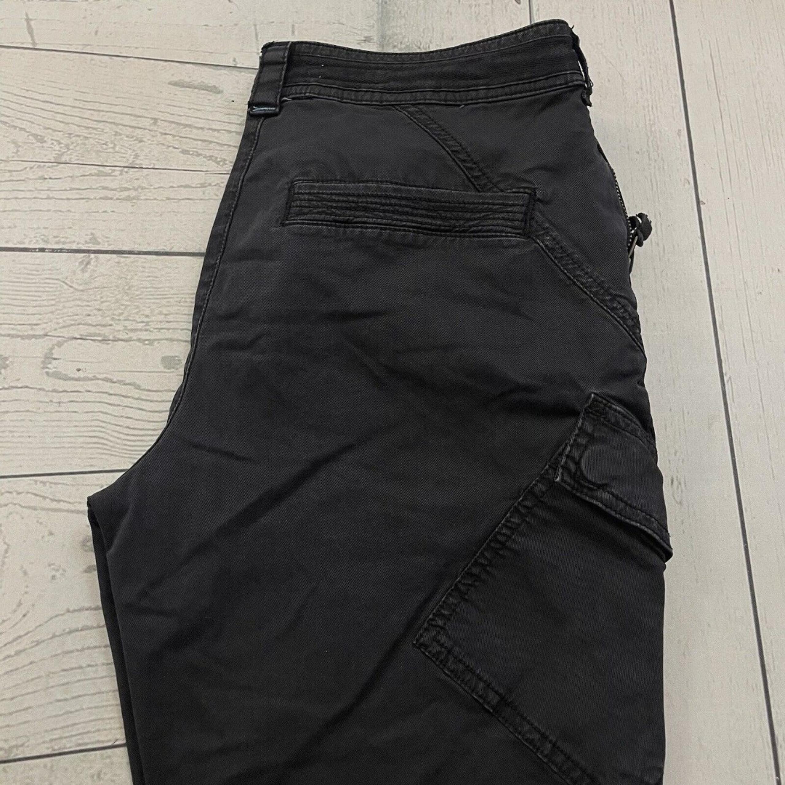 Anthropologie Pilcro & the Letterpress Women's Size 27 Black Cotton Cargo Pants
