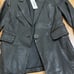 L'AGENCE Black Leather Blazer Jacket Sz 4 Brand New With Tags