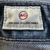 Ag Adriano Goldschmied Distressed Blue Slim Straight Jeans size 31