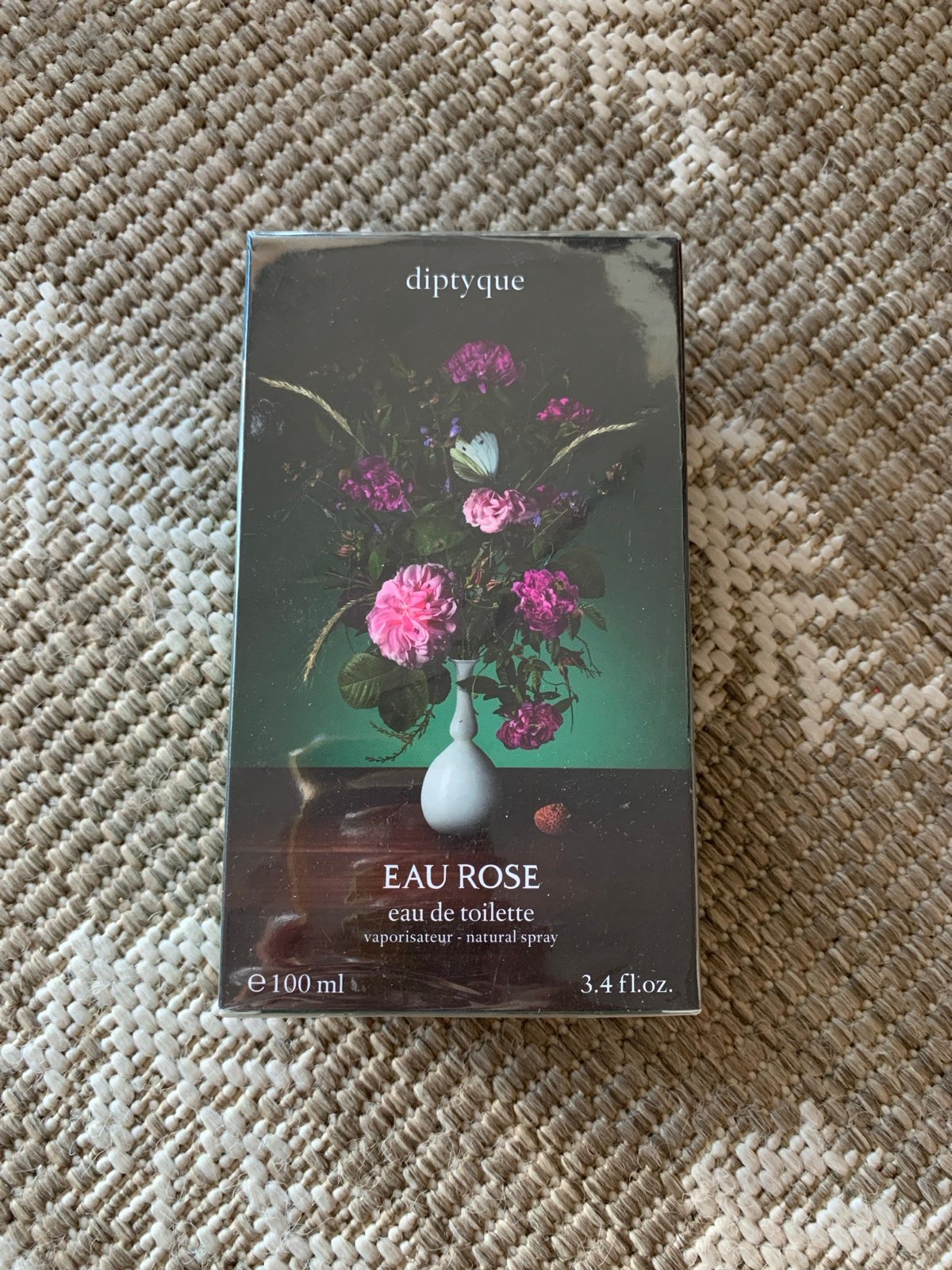 Limited Edition Diptyque Eau Rose EDT 100ml Green Bottle