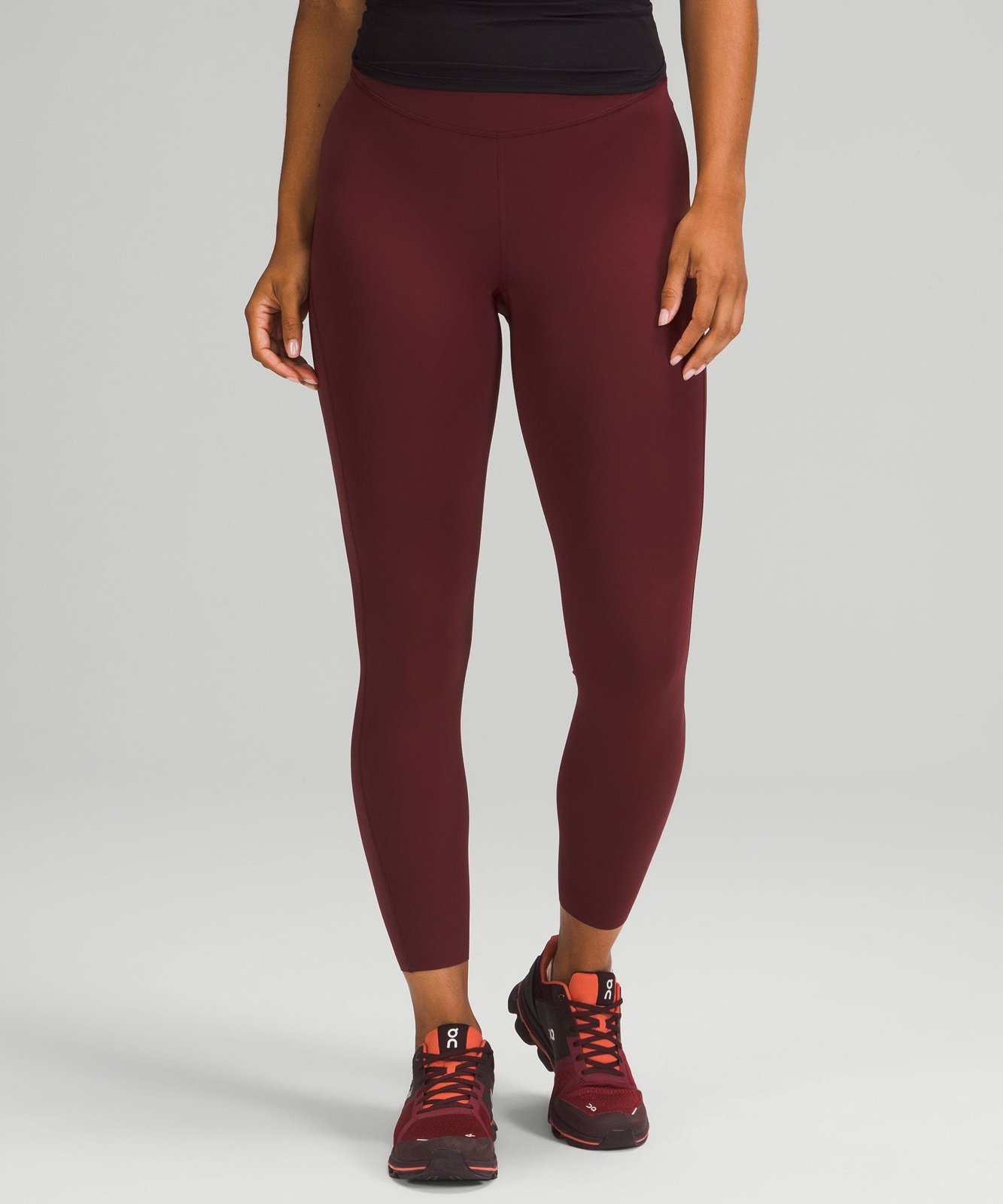 Lululemon BASE PACE HIGH-RISE RUNNING TIGHT 25 Red Merlot Size 0