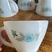 Vintage Fire King Bonnie Blue milk glass tea cups, Set of 20