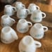 Vintage Fire King Bonnie Blue milk glass tea cups, Set of 20