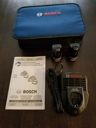 (2) Bosch OEM 12V 2.0Ah Batteries & (1) 12V Charger