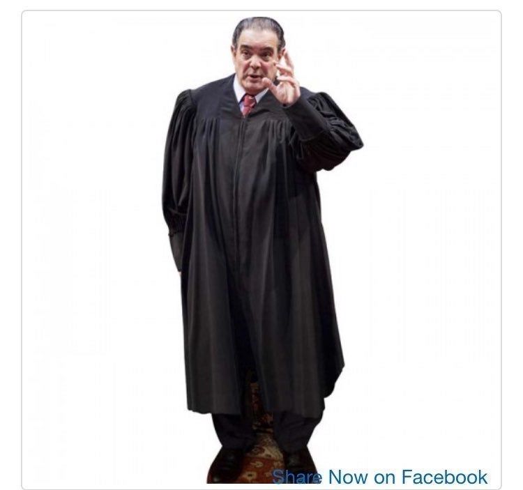 SUPREME COURT JUSTICE ANTONIN SCALIA CARDBOARD CUTOUT FREE SHIP