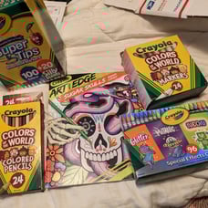 NEW Crayola lot of Markers, Crayons, Pencils and Book!!