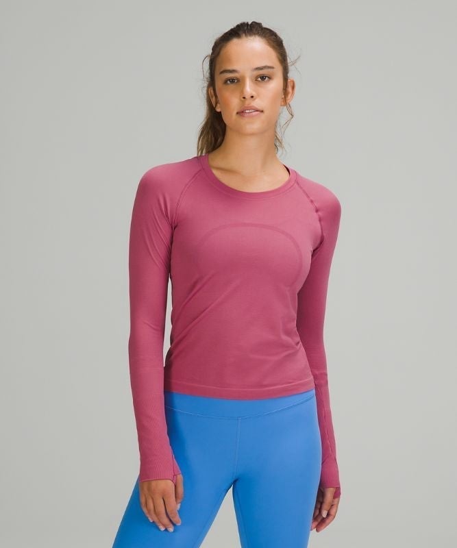 RARE NEW Swiftly Tech Long Sleeve 2.0 *Race (Pink Lychee)