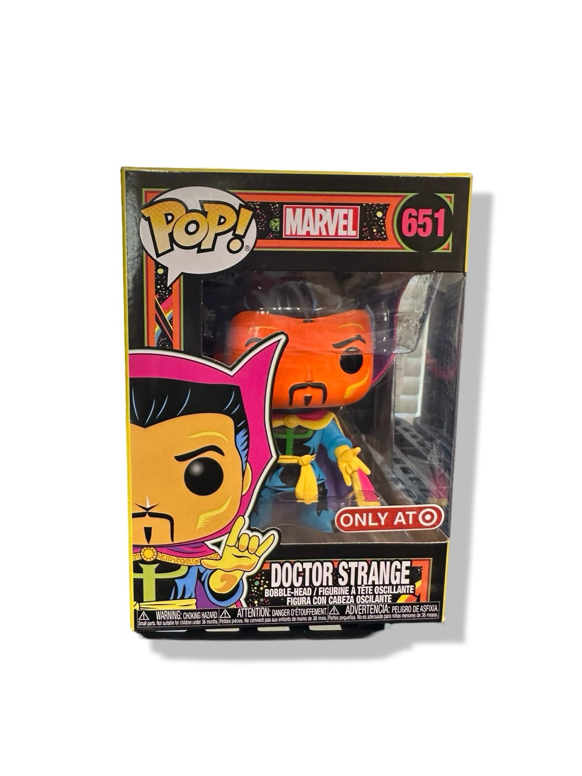 Doctor Strange Black Light Blacklight Marvel Funko Pop! Target Exclusive 651