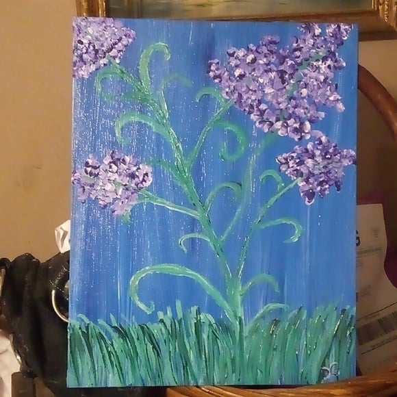 Hand Painted Yuliya Sidorova Bouquet Painting - Size 11 X14