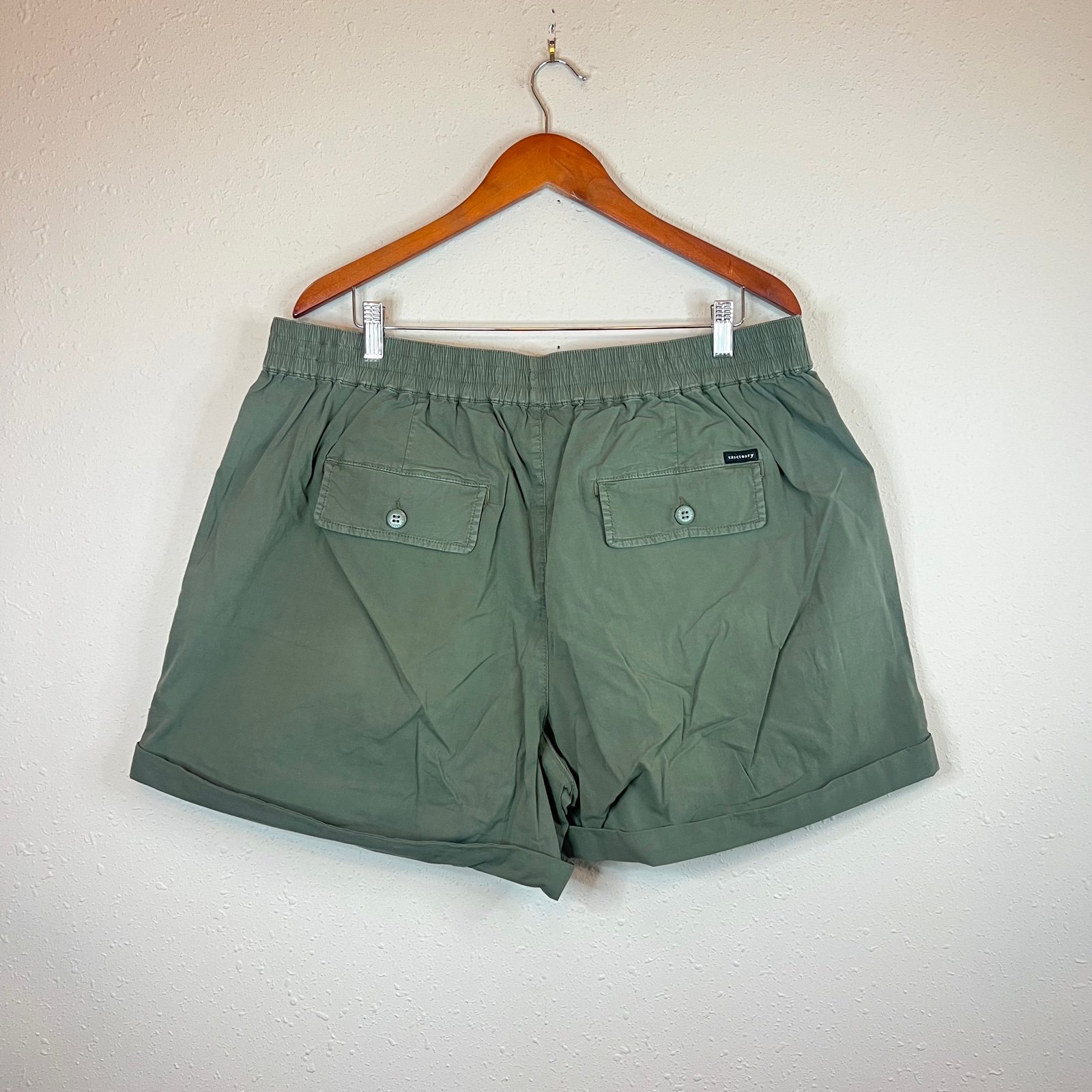 Sanctuary Women’s Squad Plus Size Green Shorts/Sz:16W/NWT