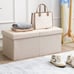 Ottoman for Living Room Bedroom, with Flipping Lid, 75L Storage Space, 30 inches