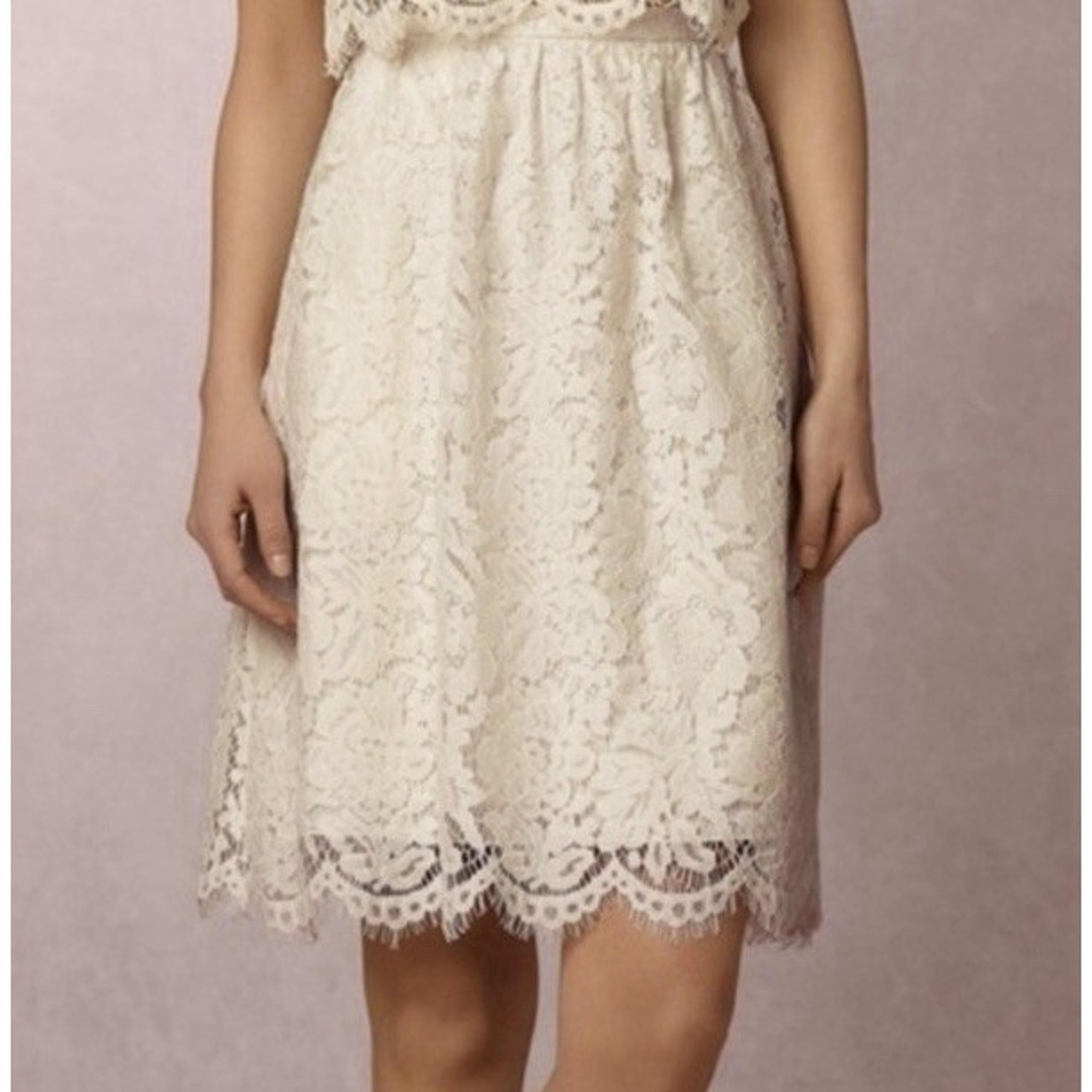 Jenny Yoo Timeless Feminine Lace Skirt – Double-Lined Elegance- Romantic Sz 8