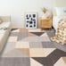 Washable Modern Area Rug - Geometric Style 5x7 Rugs