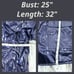 Wippette Rainthings - Navy Blue Shiny Lined Hooded Rain Coat