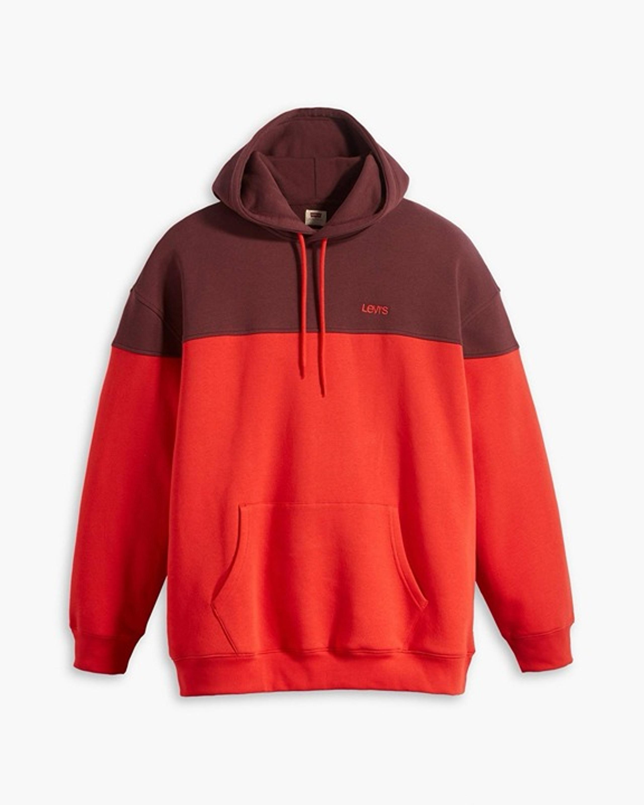 Mens Big and Tall Sweats Hoodie Size 2XL Tall Colorblock Relaxed Fit 2XLT - Levi's