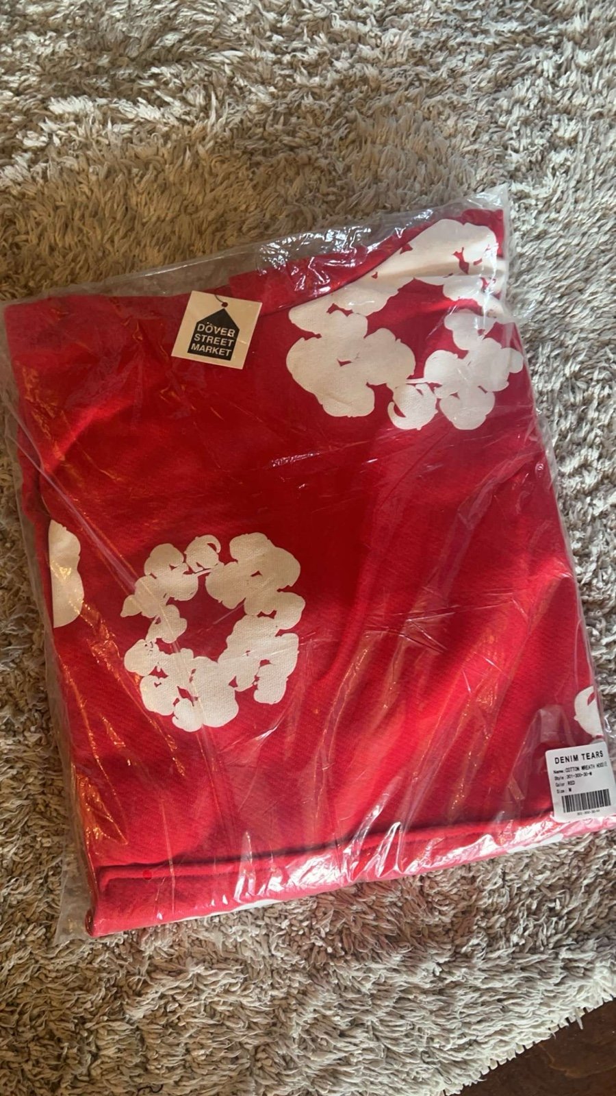 denim tears hoodie medium