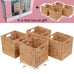 Storage Baskets Wicker Cube Baskets Foldable Handwoven Set If 4 11x11x11