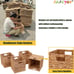 Storage Baskets Wicker Cube Baskets Foldable Handwoven Set If 4 11x11x11