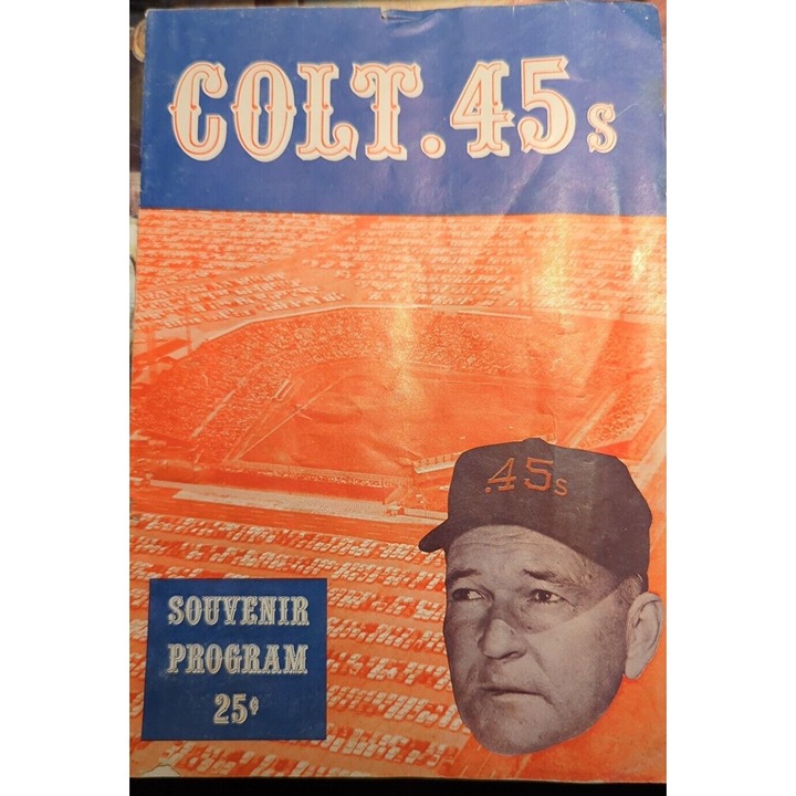 Vintage 1962 Colt 45s Program Publication Souvenir MLB Baseball