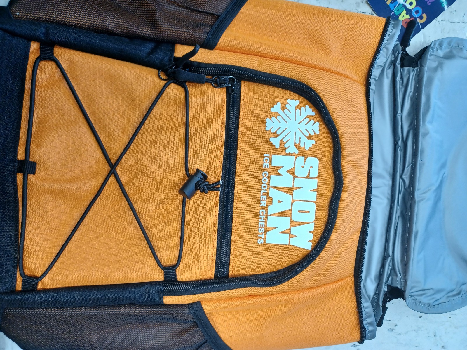 Soft party cooler snow man new