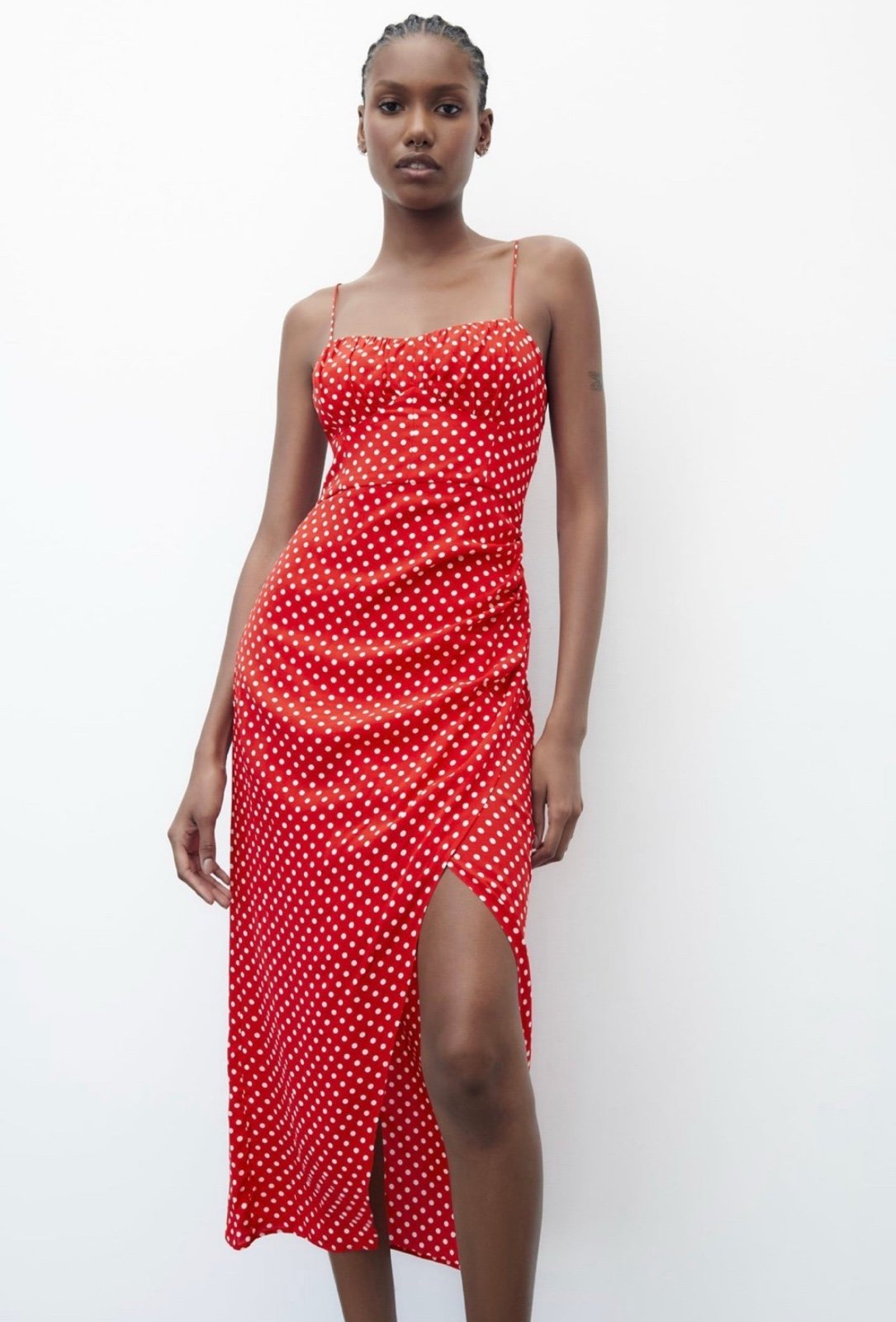 Zara red maxi dress