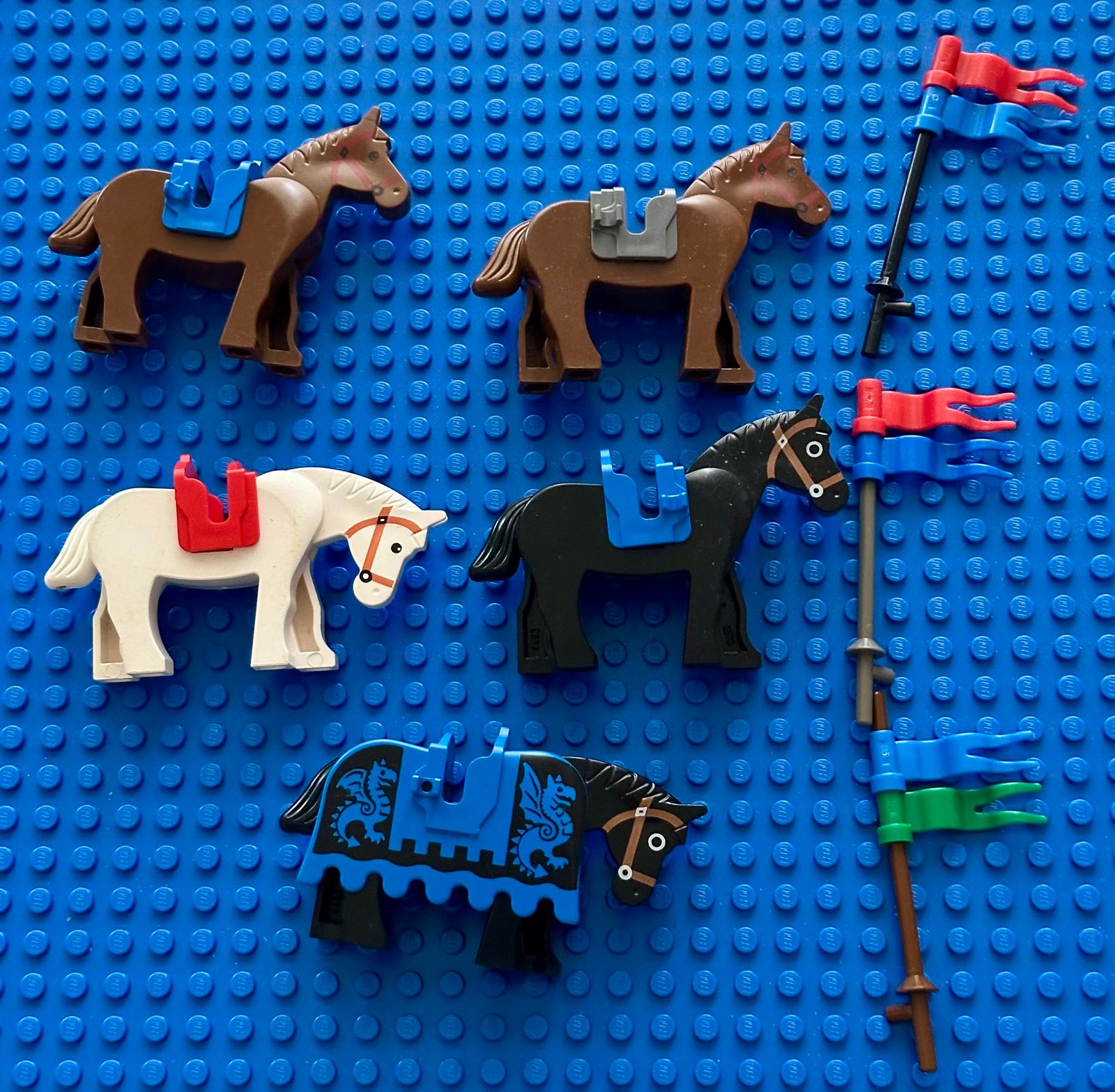 Lego vintage castle horse lot