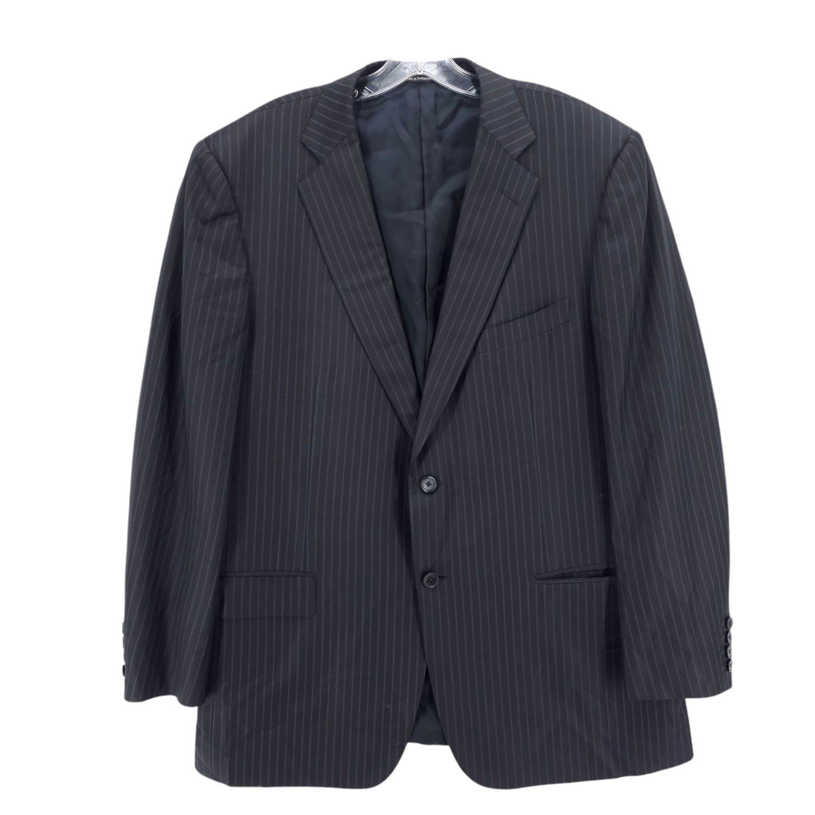 ERMENEGILDO ZEGNA Trofeo Silk Wool Pinstripe Blazer Jacket IT 56R - US 46R